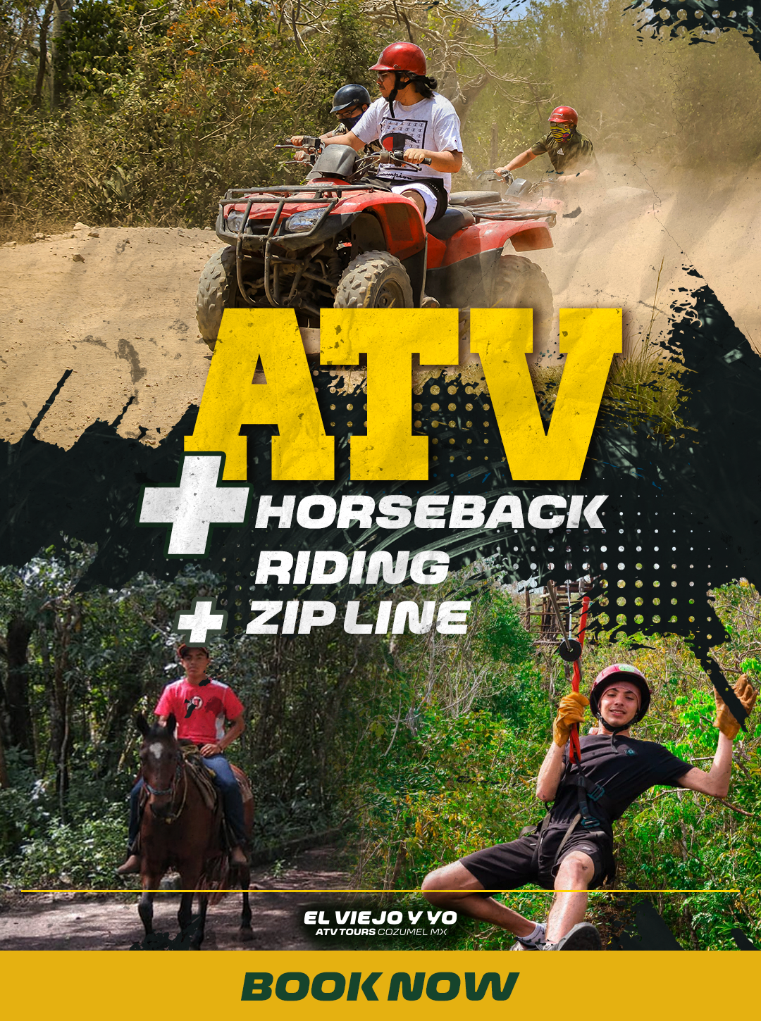 ATV + Zipline + Horse Riding Adventure